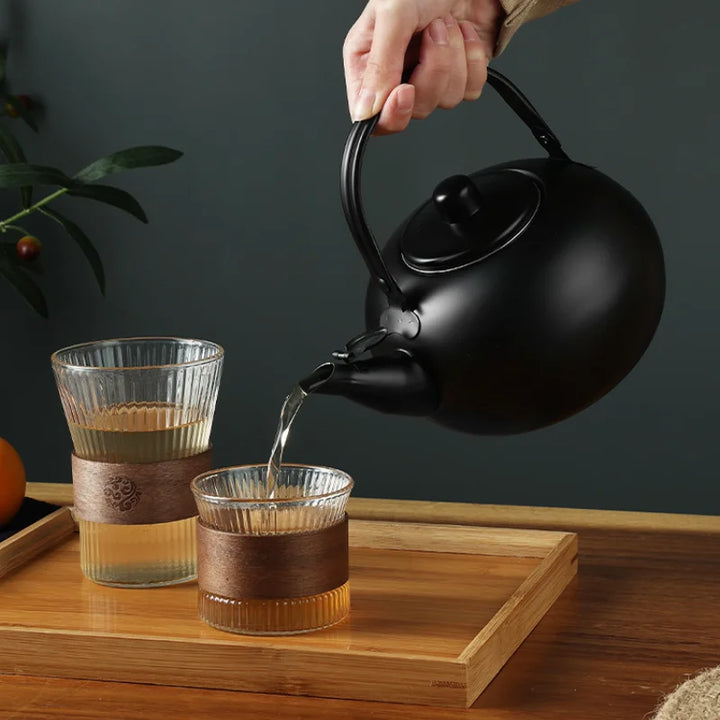 Matt Black Stainless Steel Teapot